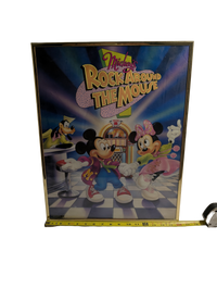 Mickey's Rock Around the Mouse Poster 16in x 20in Framed