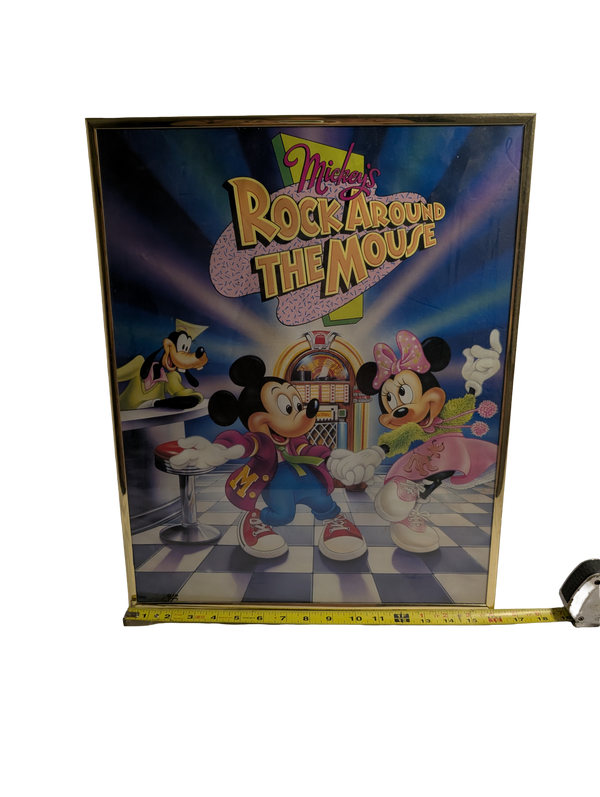 Mickey's Rock Around the Mouse Poster 16in x 20in Framed