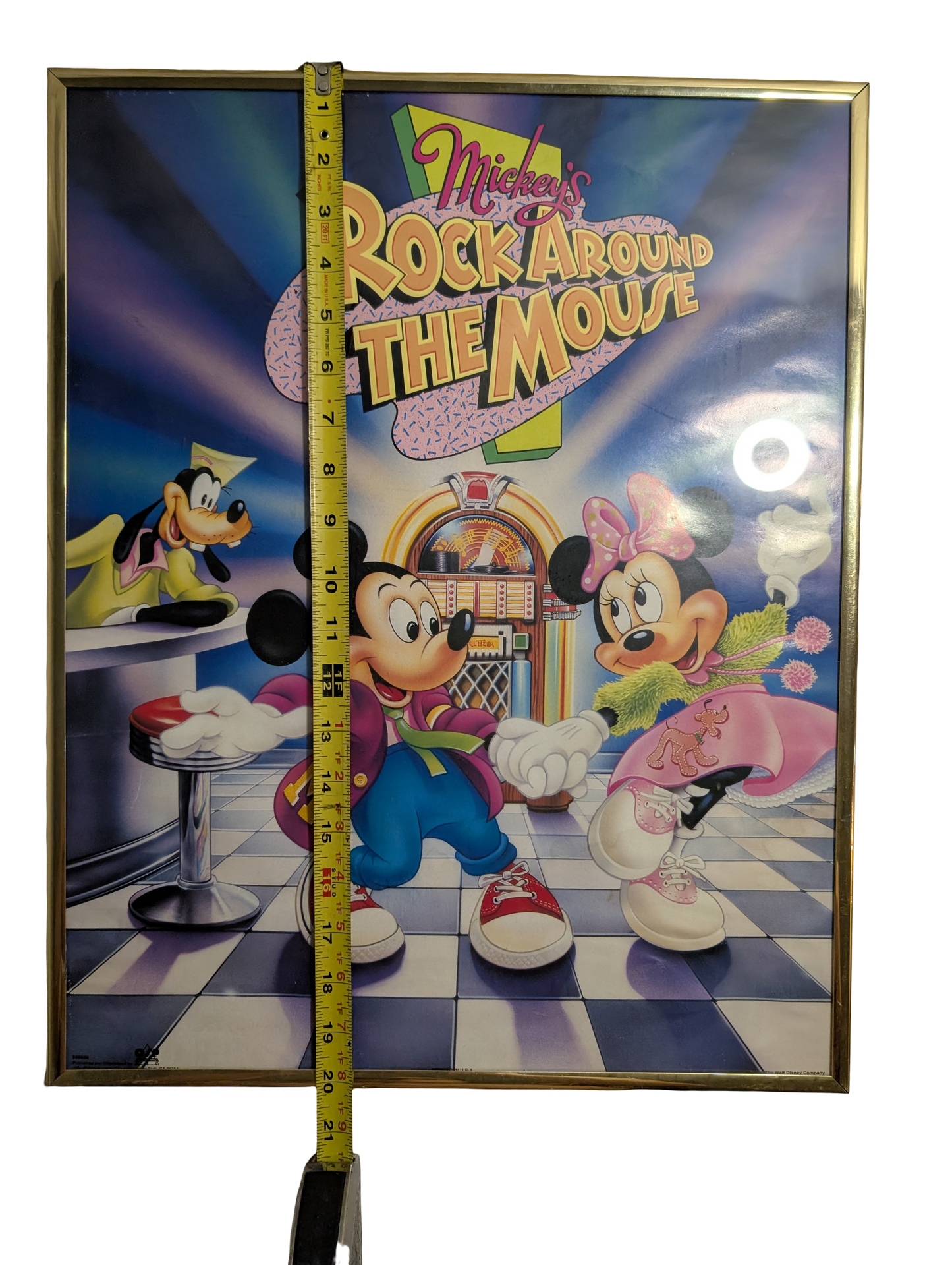 Mickey's Rock Around the Mouse Poster 16in x 20in Framed