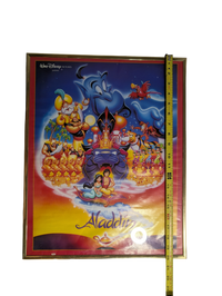 Walt Disney Pictures Aladdin Poster 16in x 20in framed