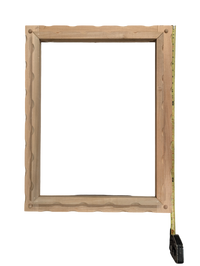 Unique Unfinished Scalloped Wood Art Frame 18in x 24in Opening