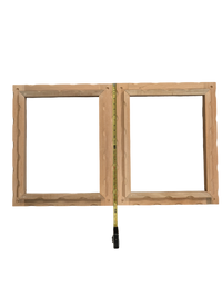 Unique Unfinished Scalloped Wood Art Frame 14in x 18in Opening SET OF TWO