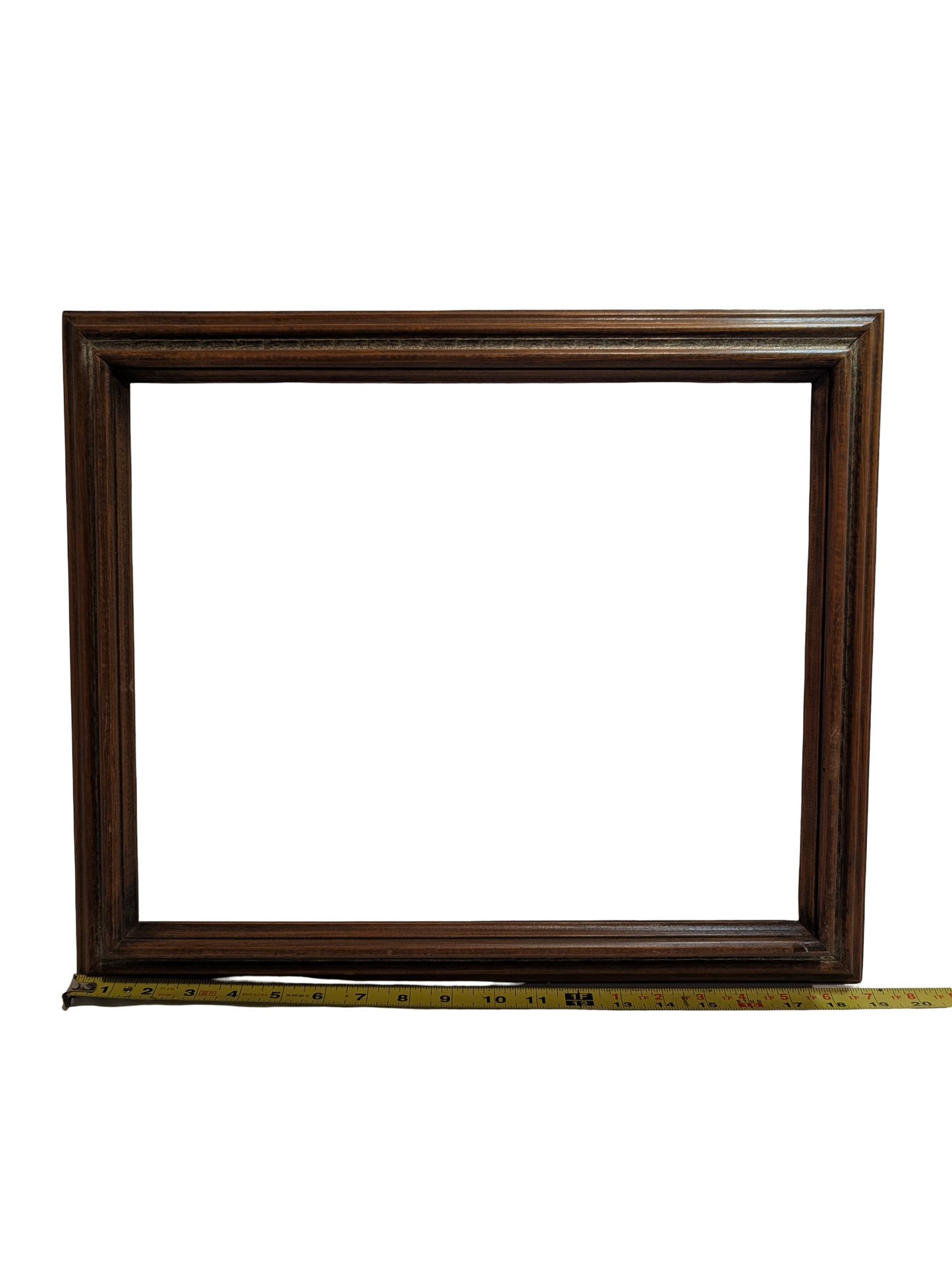 Vintage Dark Wood Picture Frame - 12in x 16in Opening