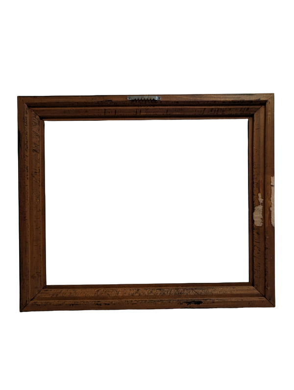 Vintage Dark Wood Picture Frame - 12in x 16in Opening