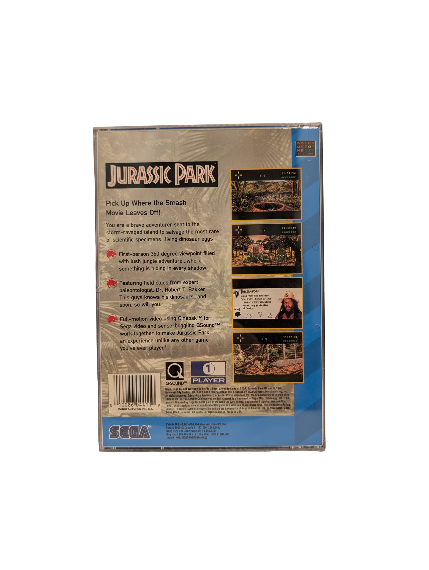 SEGA CD Jurassic Park
