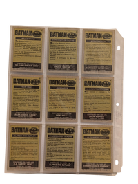 1989 Topps Batman (Series 1) Trading Card Collection