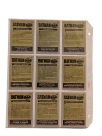 1989 Topps Batman (Series 1) Trading Card Collection