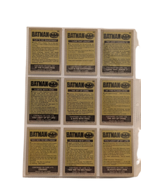 1989 Topps Batman (Series 1) Trading Card Collection