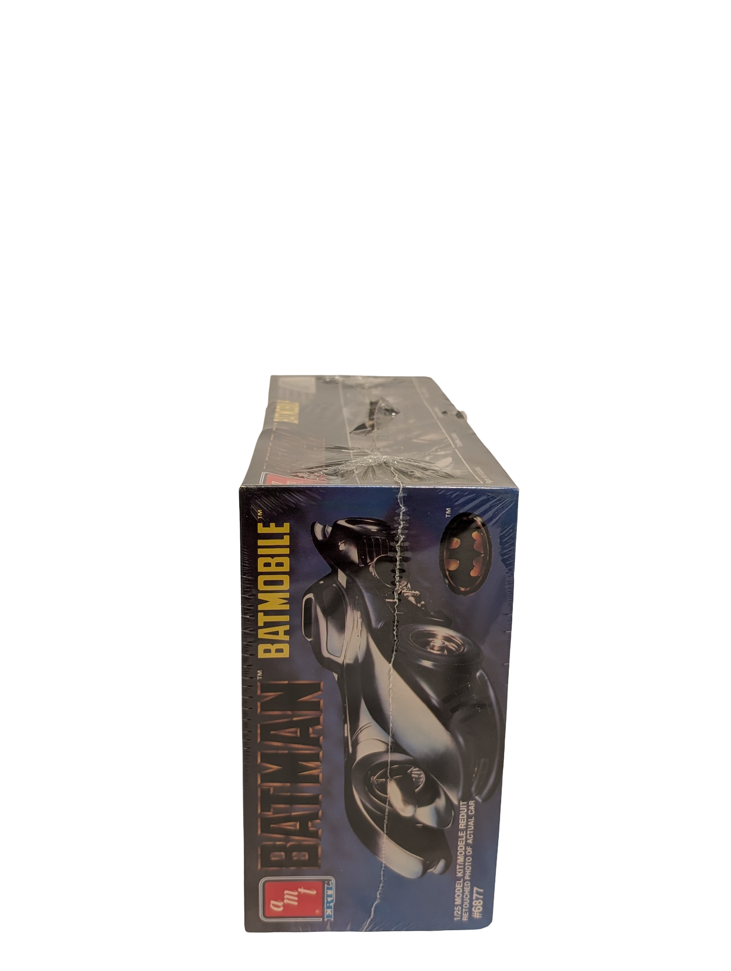 1989 AMT Ertl Batmobile Model Kit Number 6877 with Promotional Cocoon Sticker