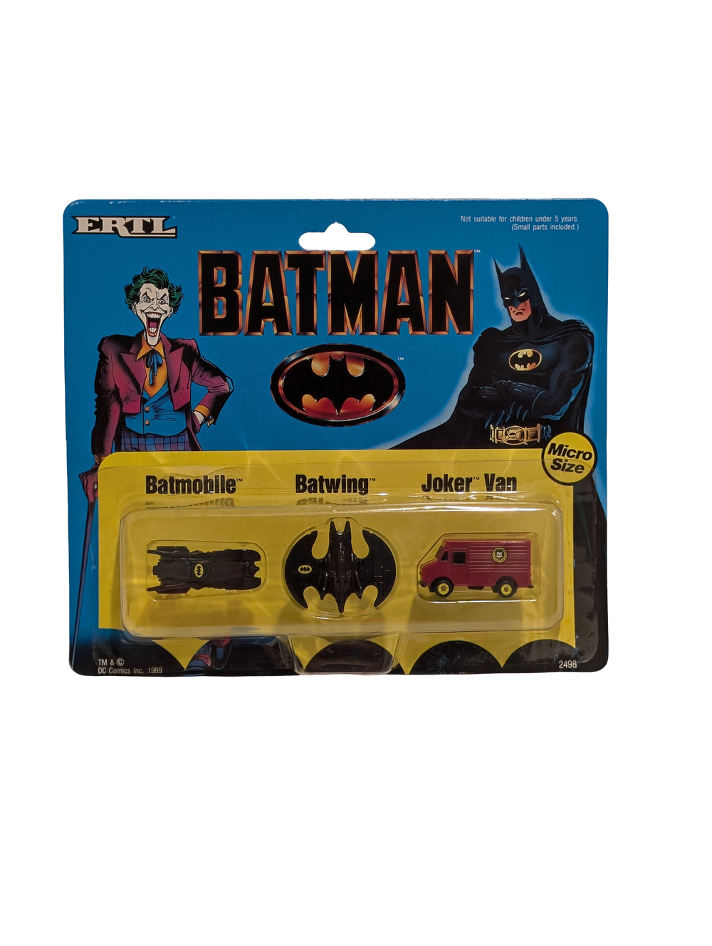 1989 ERTL Batman Micro Size Three-Vehicle Pack