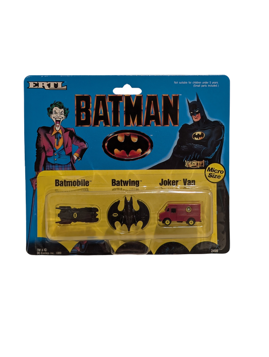 1989 ERTL Batman Micro Size Three-Vehicle Pack