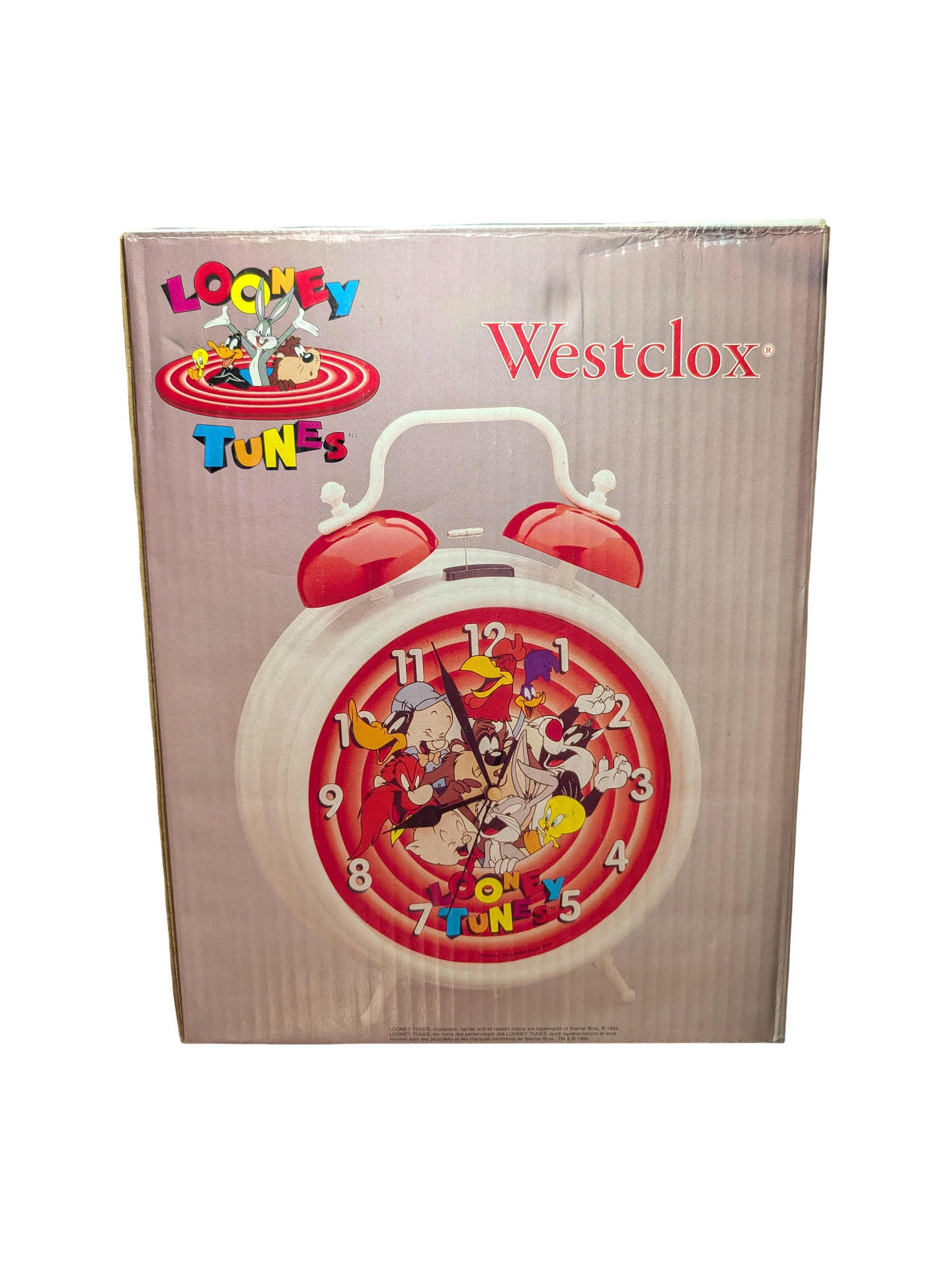1994 Westclox Gigantic Looney Tunes Twin Bell Alarm Clock