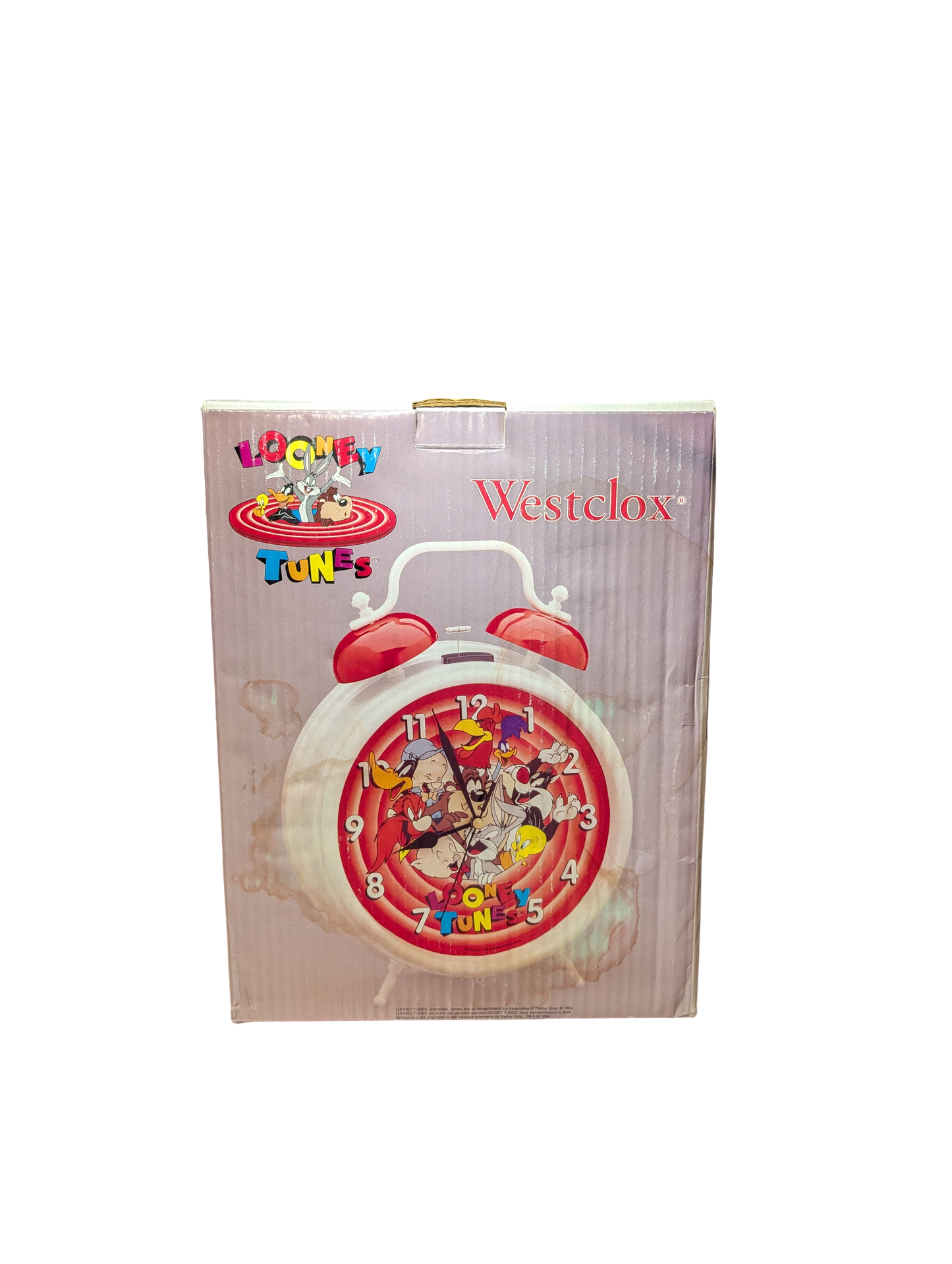 1994 Westclox Gigantic Looney Tunes Twin Bell Alarm Clock