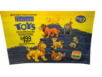 1994 Burger King Disney Lion King Translite Sign