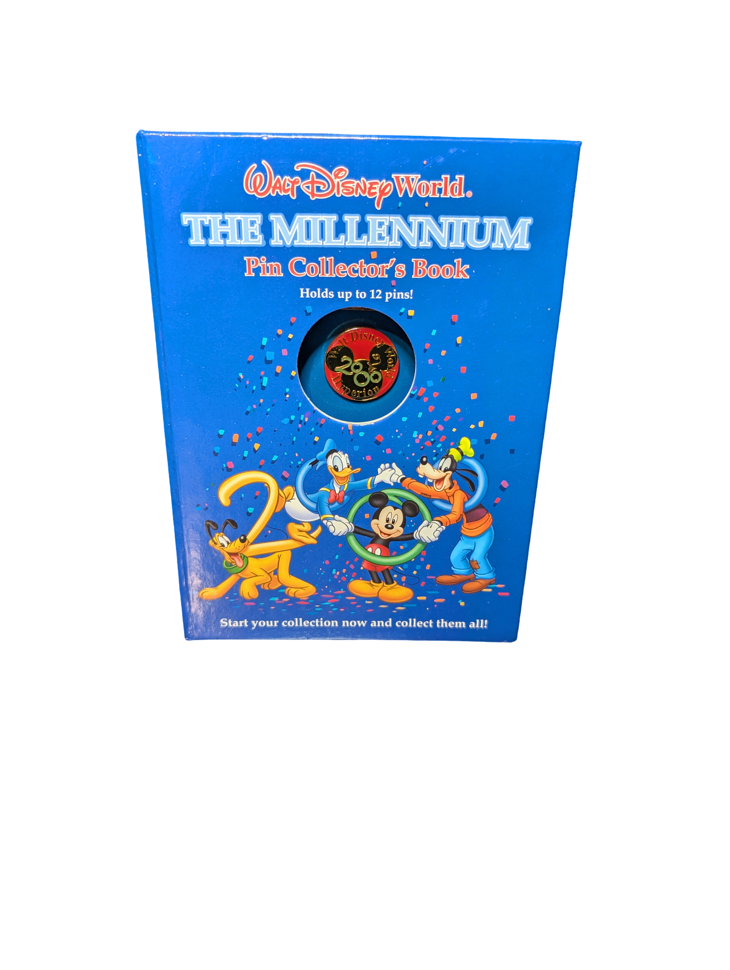 Walt Disney World Millennium Pin Collector’s Portfolio and Enclosed Commemorative Philately