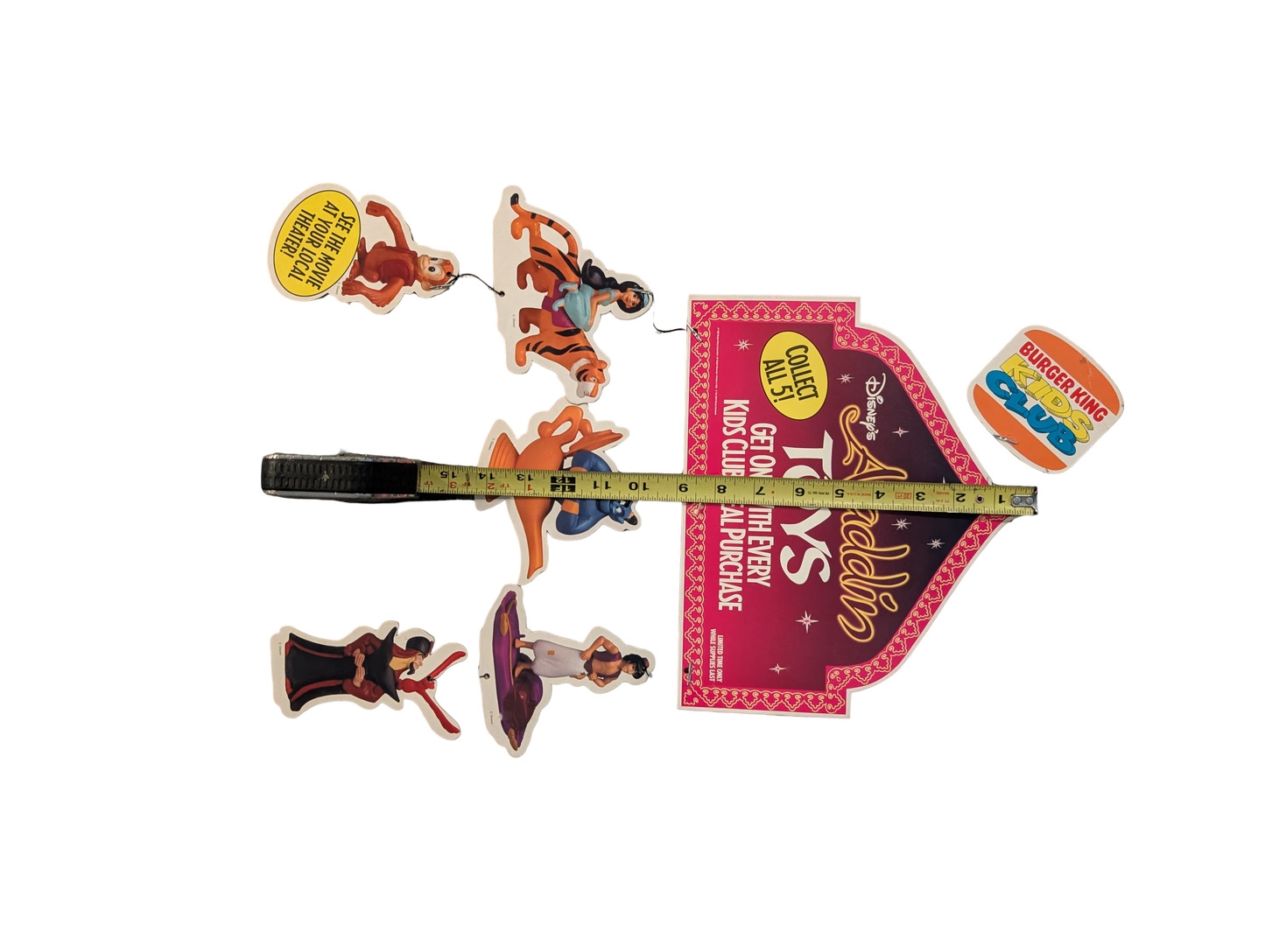 1992 Burger King Kids Club Disney Aladdin Promotional Hanging Mobile Display
