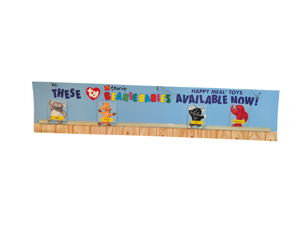 1998 McDonald's Ty Teenie Beanie Babies Drive-Thru Signage