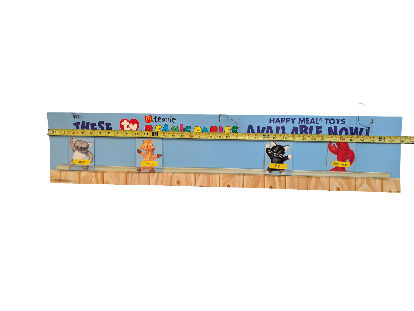 1998 McDonald's Ty Teenie Beanie Babies Drive-Thru Signage