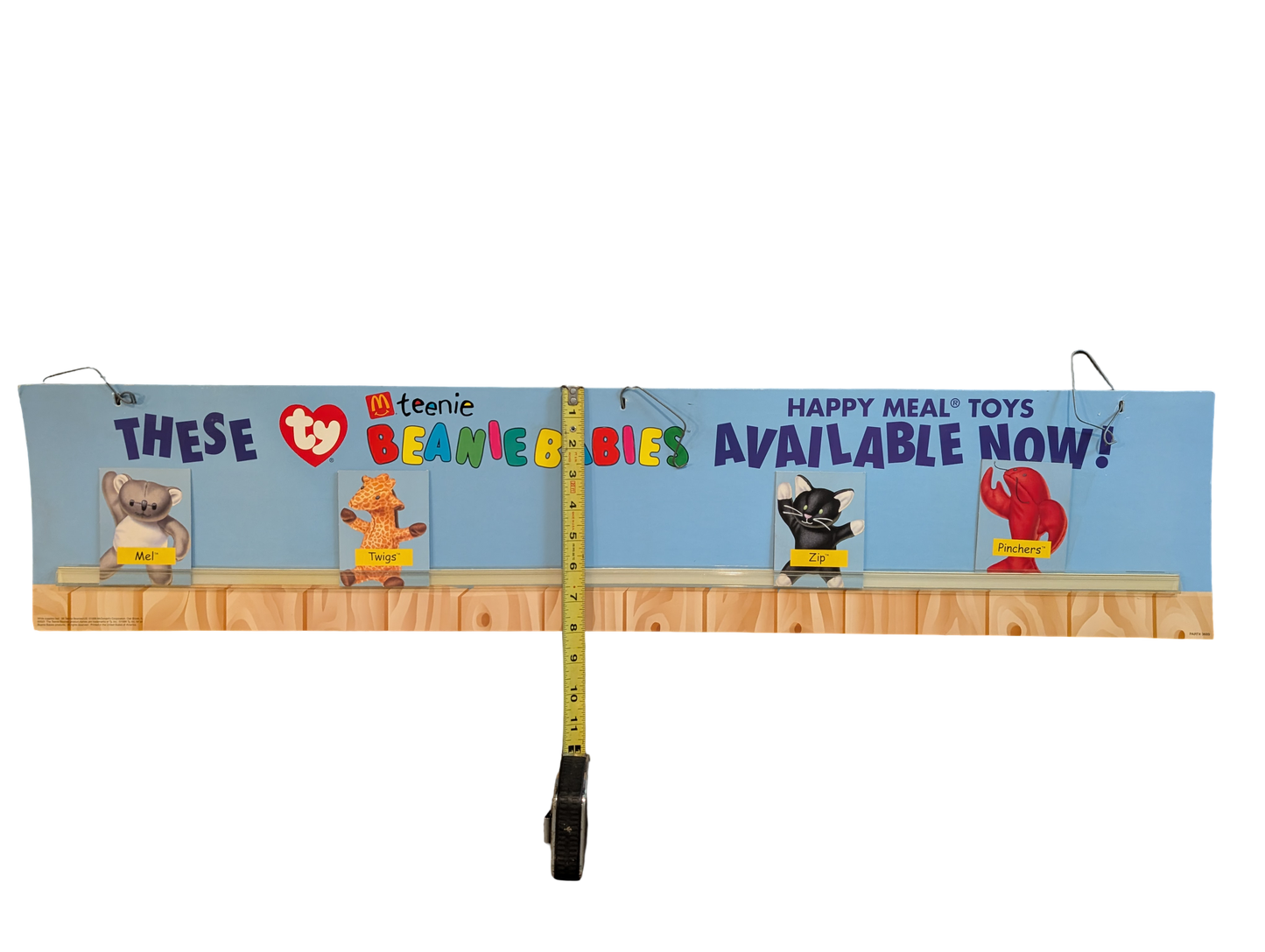 1998 McDonald's Ty Teenie Beanie Babies Drive-Thru Signage