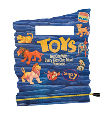 1994 Burger King Disney The Lion King Promotional Cardboard Store Display