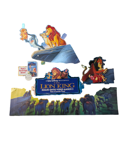 1995 Disney Masterpiece Collection Lion King Retail Display Kit