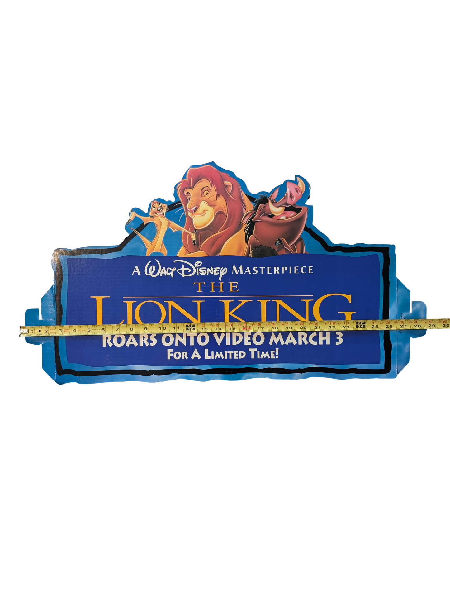 1995 Disney Masterpiece Collection Lion King Retail Display Kit