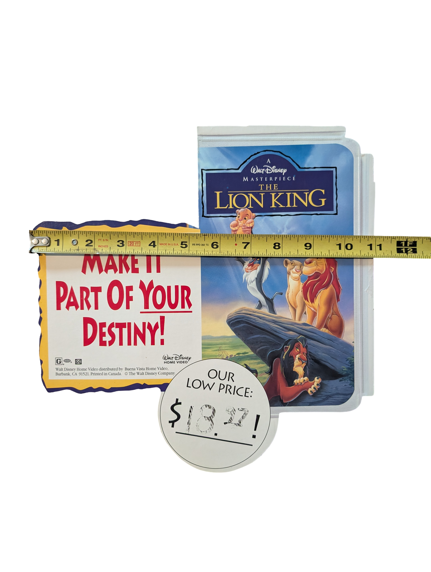1995 Disney Masterpiece Collection Lion King Retail Display Kit