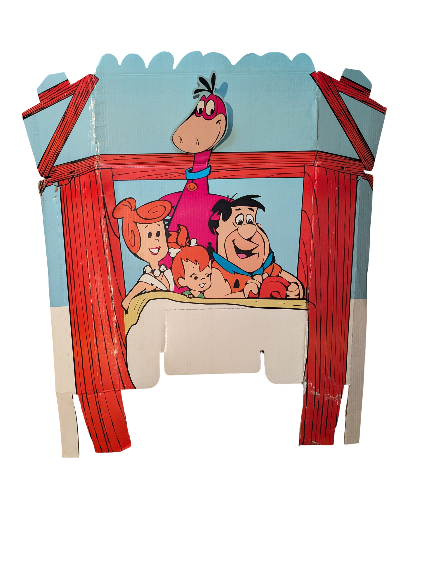 1994 Turner Home Entertainment Flintstones "Flintmobile" Promotional Cardboard Display