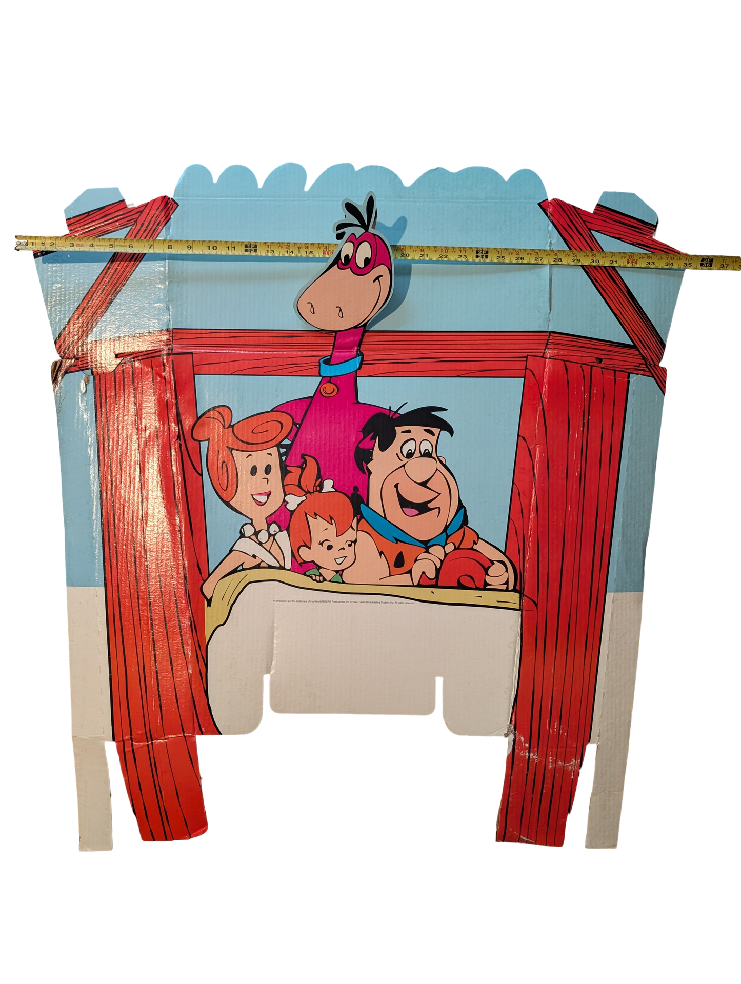 1994 Turner Home Entertainment Flintstones "Flintmobile" Promotional Cardboard Display