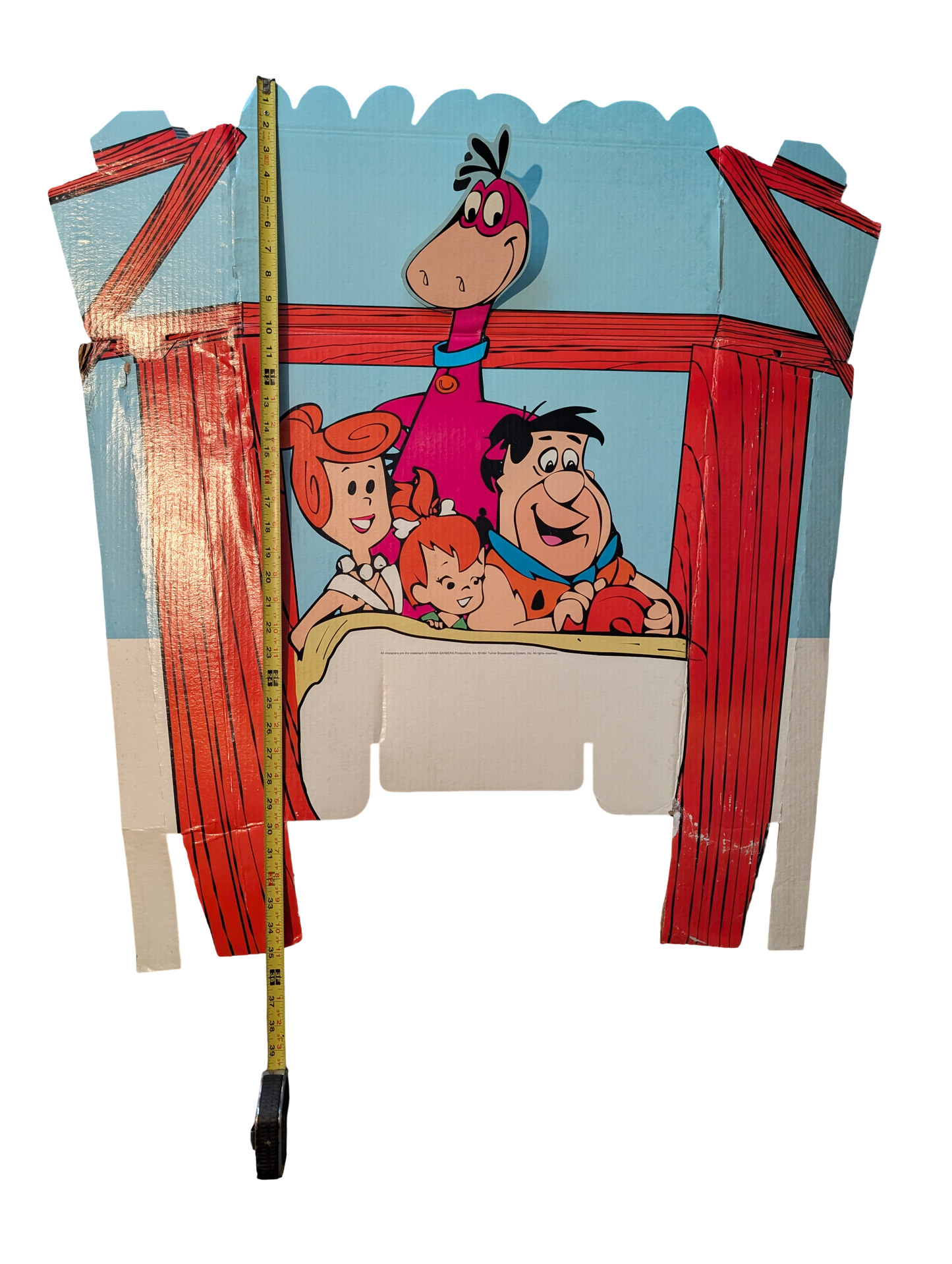 1994 Turner Home Entertainment Flintstones "Flintmobile" Promotional Cardboard Display