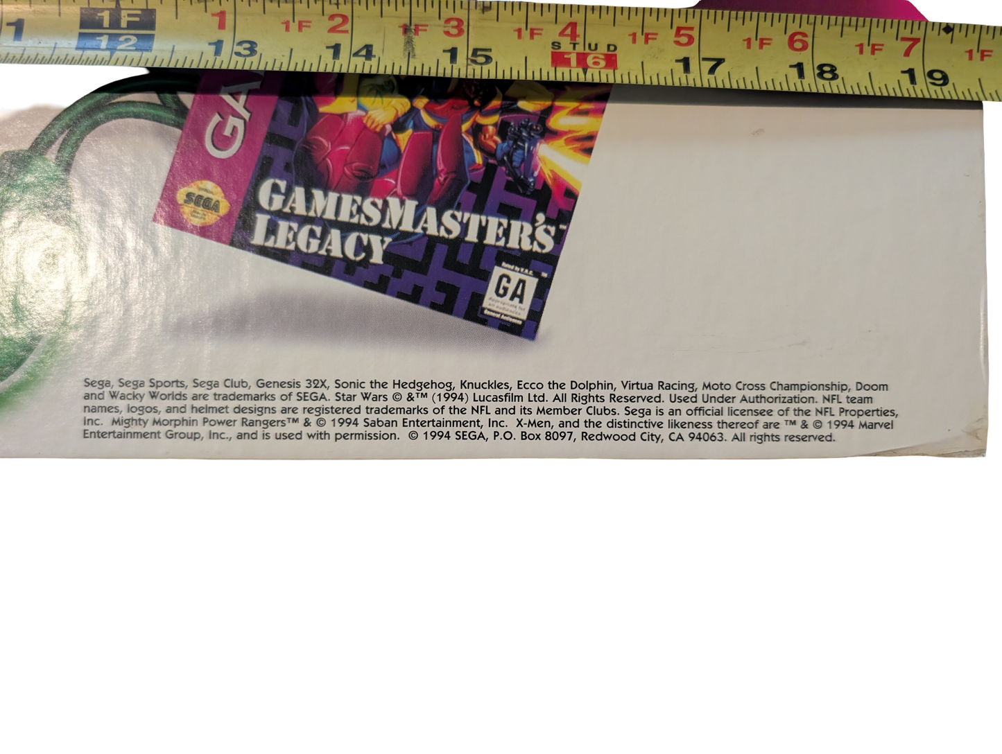 1994 Sega Season Retail Display Standee