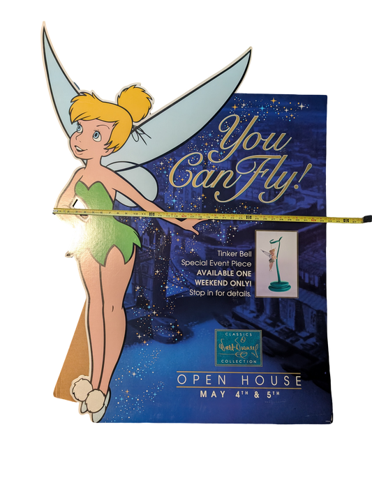 1996 Walt Disney Classics Collection Tinker Bell Promotional Dealer Standee