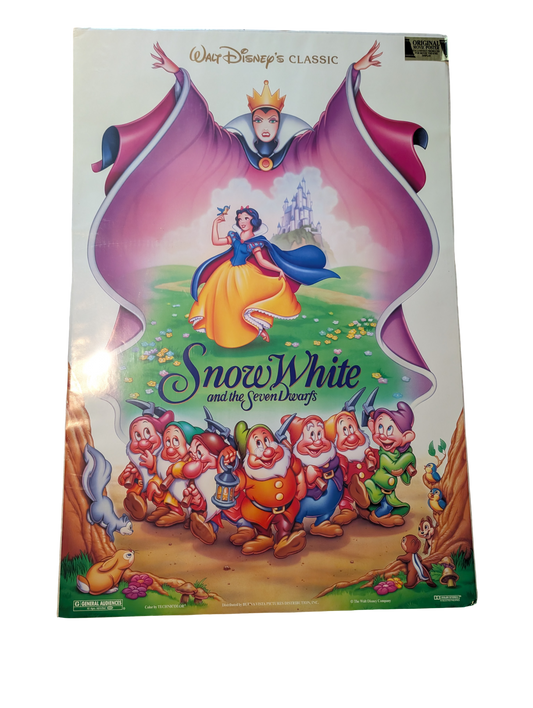 1987 Snow White and the Seven Dwarfs 50th Anniversary Original One-Sheet Poster