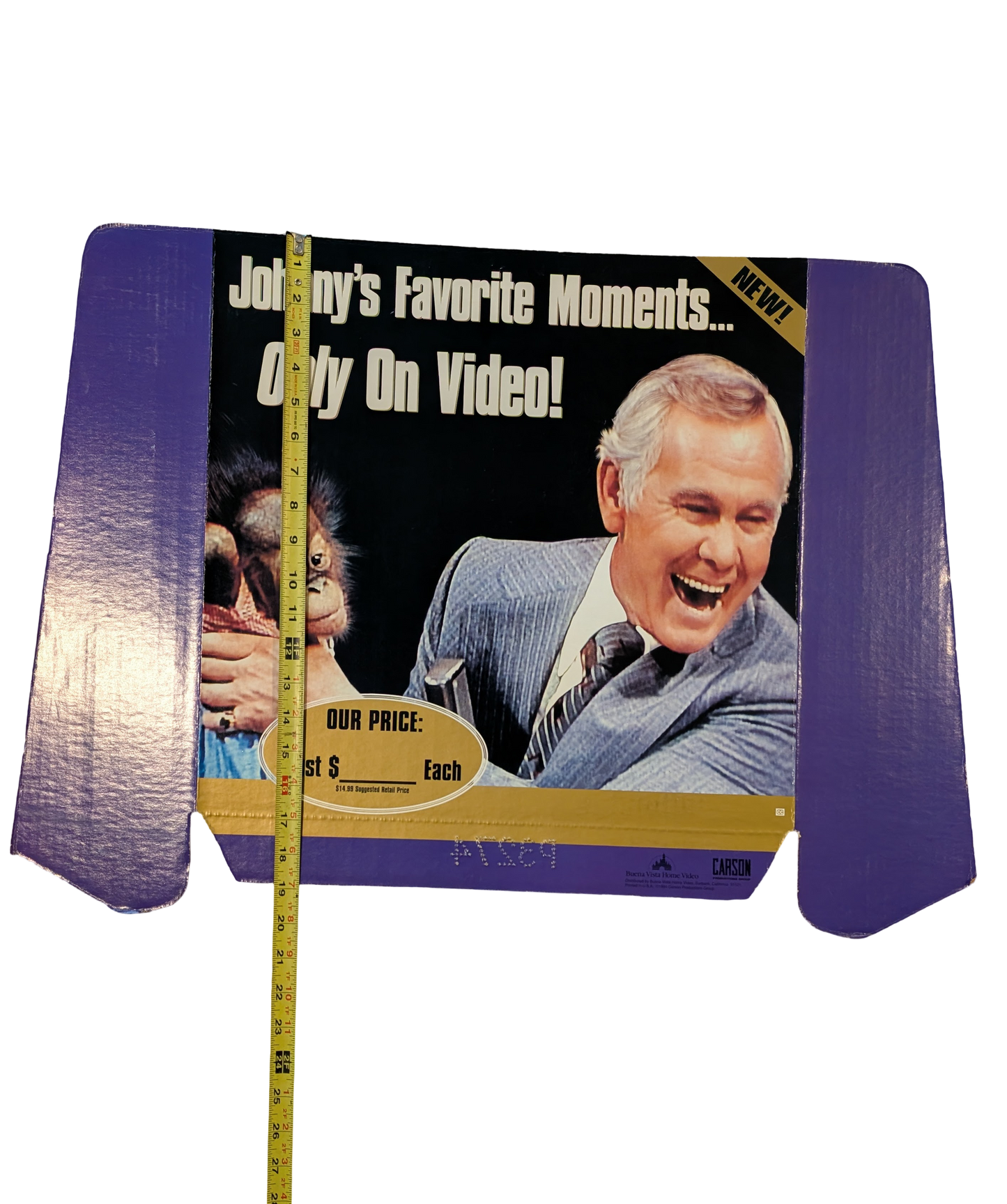 1994 Johnny Carson "Johnny's Favorite Moments" Buena Vista Home Video Promotional Header
