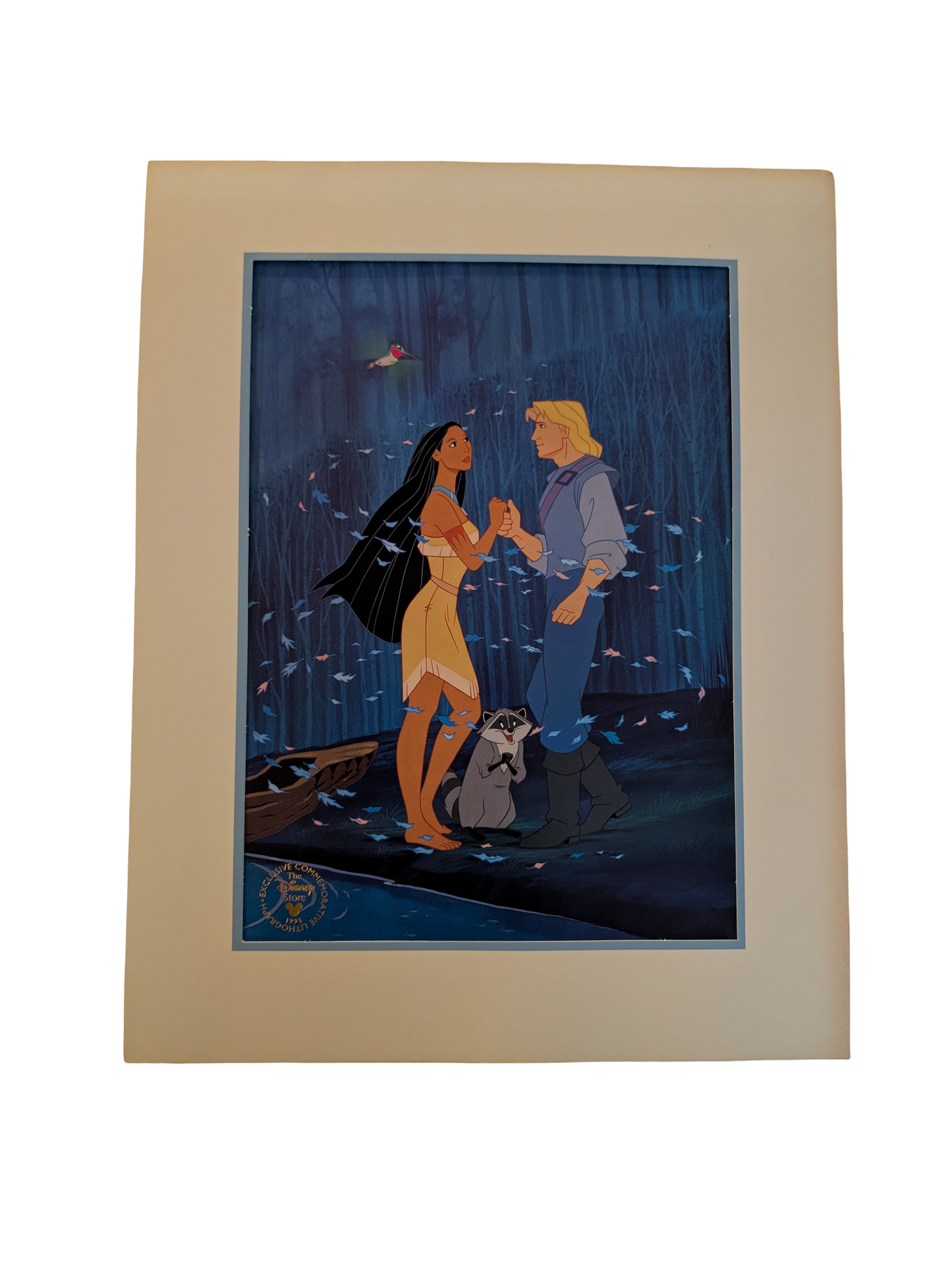 1995 Disney Store Exclusive Pocahontas Commemorative Lithograph