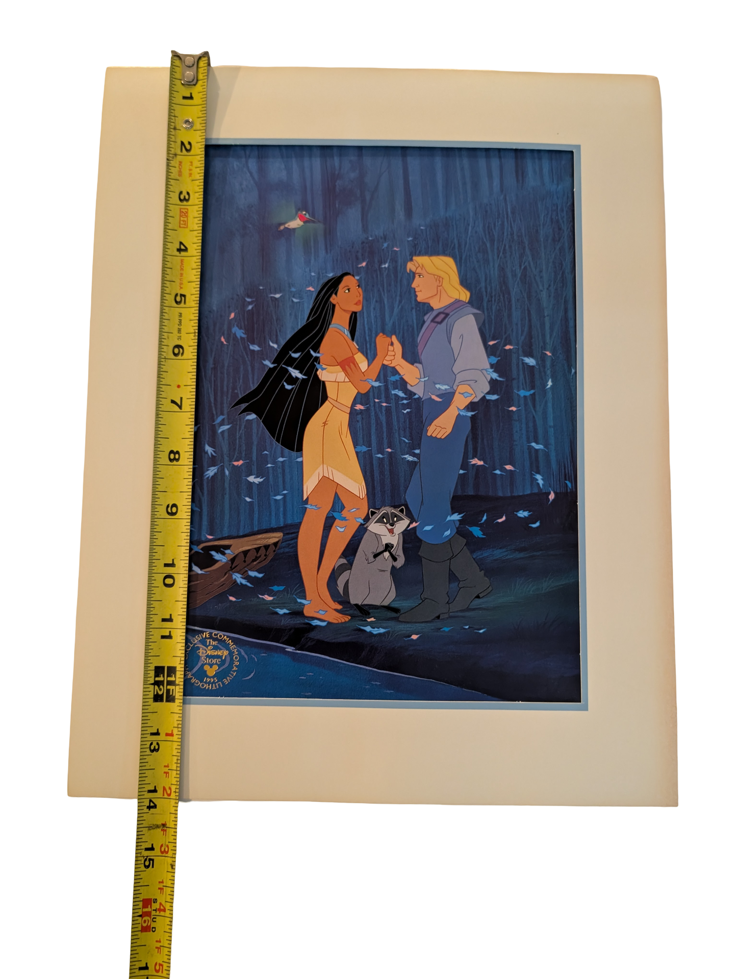 1995 Disney Store Exclusive Pocahontas Commemorative Lithograph