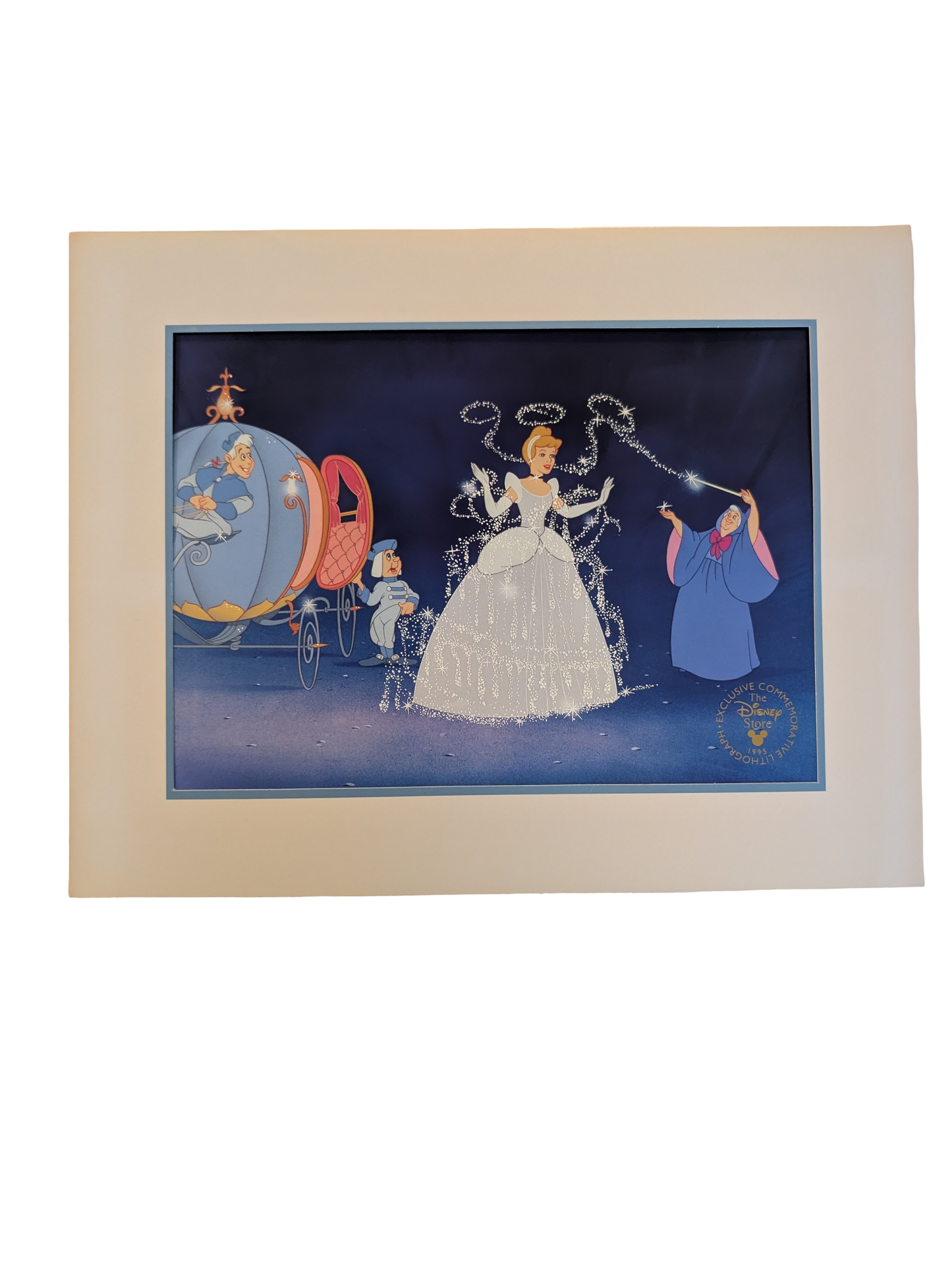 1995 Disney Store Exclusive Cinderella Commemorative Lithograph