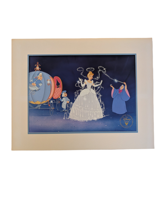1995 Disney Store Exclusive Cinderella Commemorative Lithograph