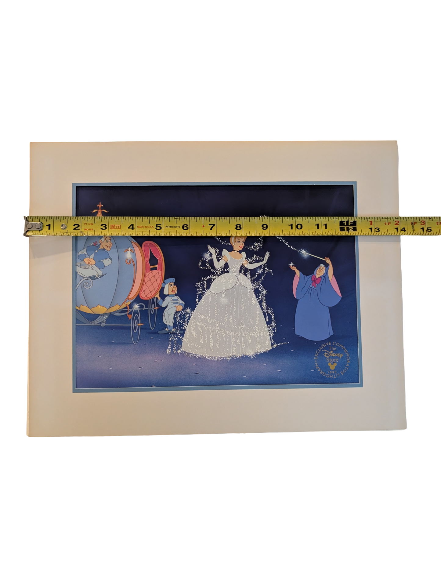 1995 Disney Store Exclusive Cinderella Commemorative Lithograph