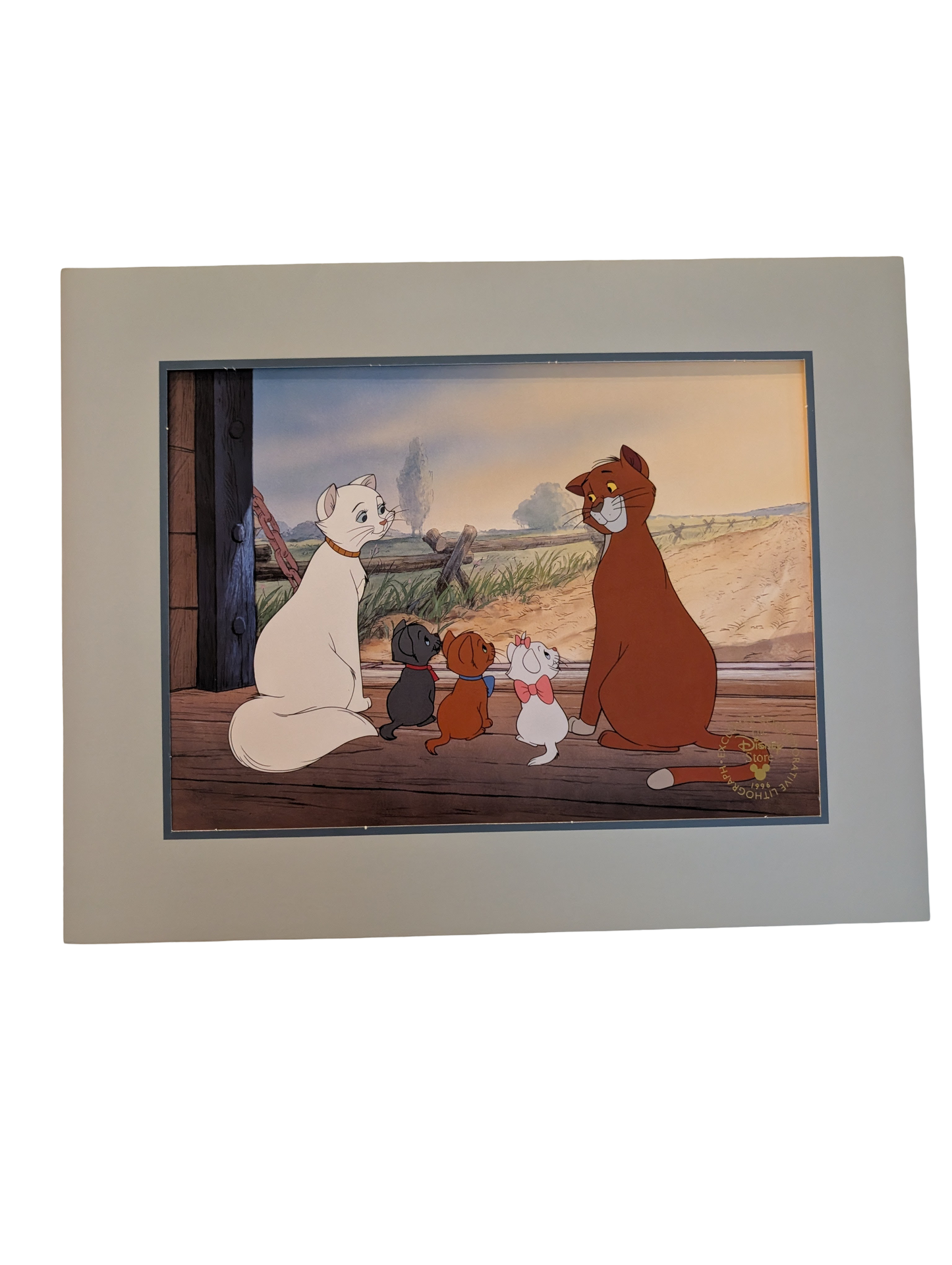 1996 Disney Store Exclusive Aristocats  Commemorative Lithograph