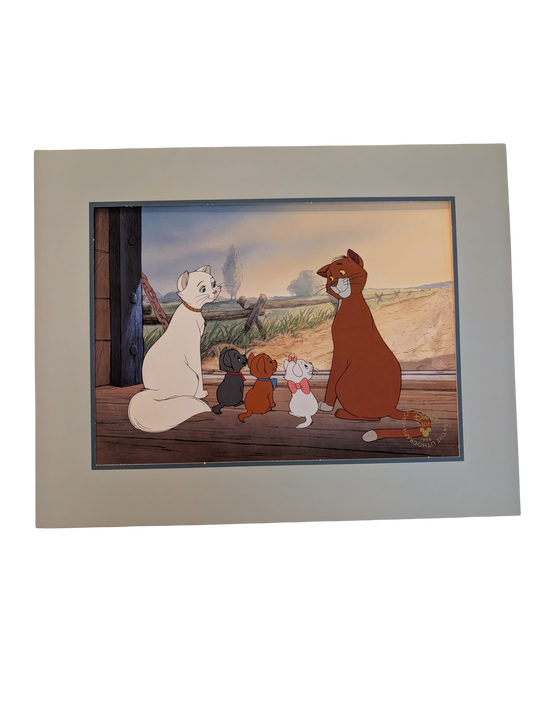 1996 Disney Store Exclusive Aristocats  Commemorative Lithograph