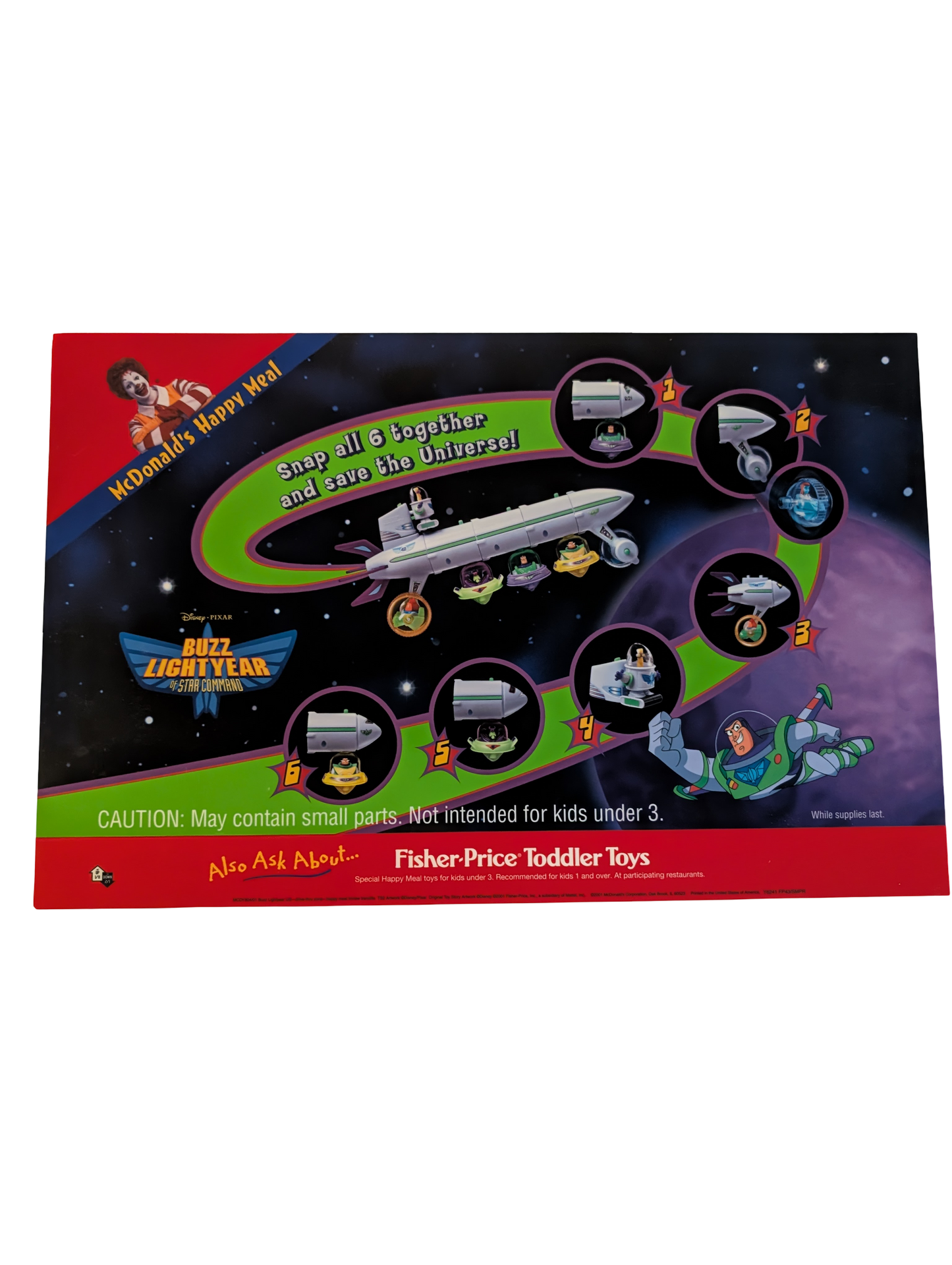 2001 McDonald's Buzz Lightyear of Star Command Promotional Suite
