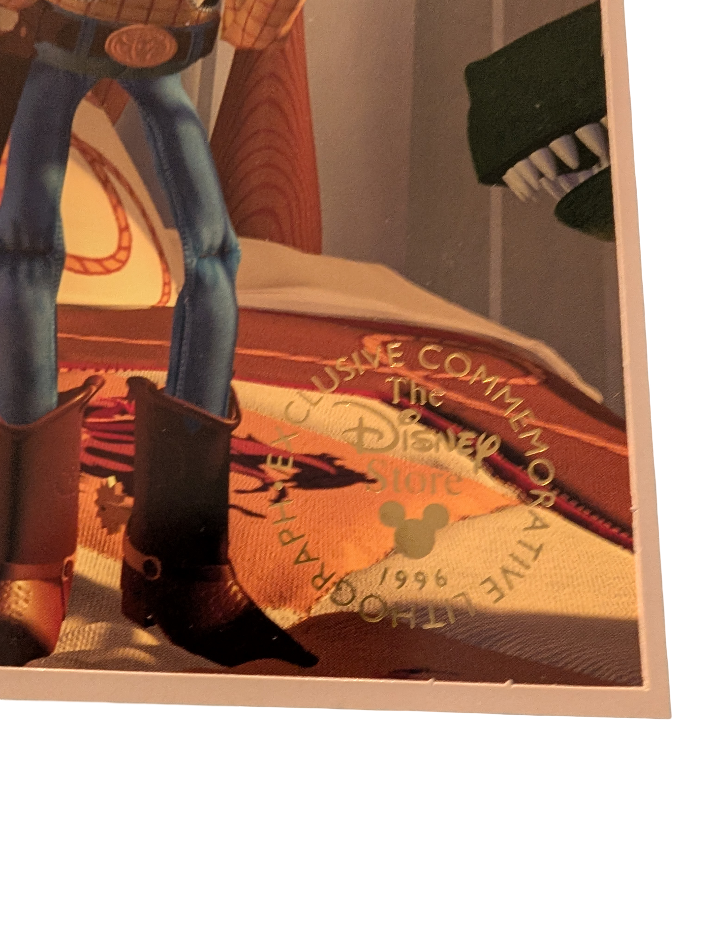 1996 Disney Store Exclusive Toy Story Commemorative Lithograph