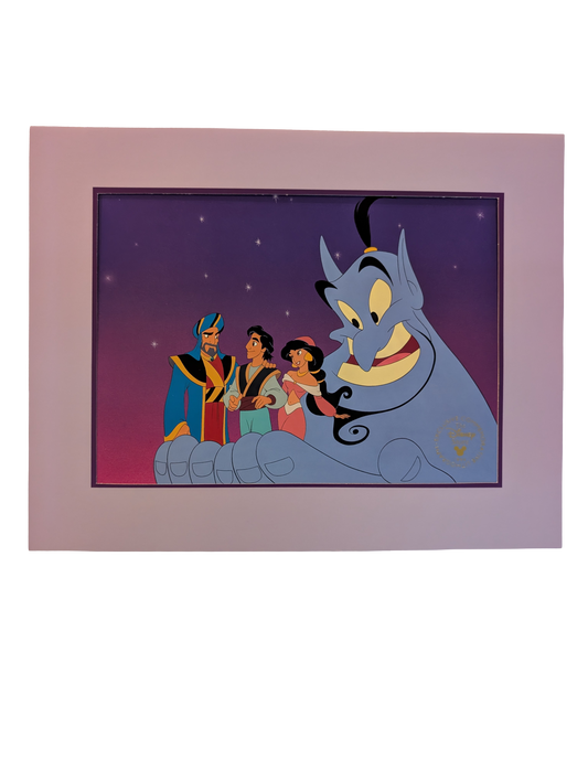 1996 Disney Store Exclusive Aladdin and the King of Thieves Commemorative Lithograph