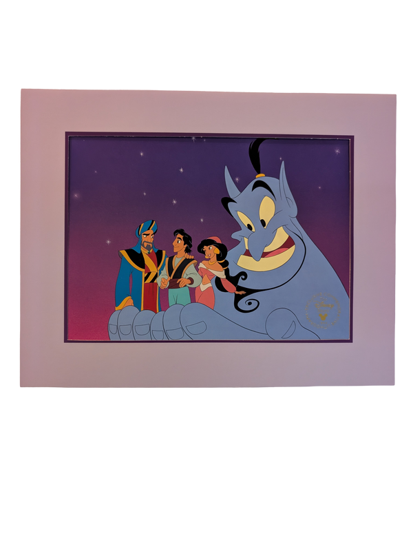 1996 Disney Store Exclusive Aladdin and the King of Thieves Commemorative Lithograph