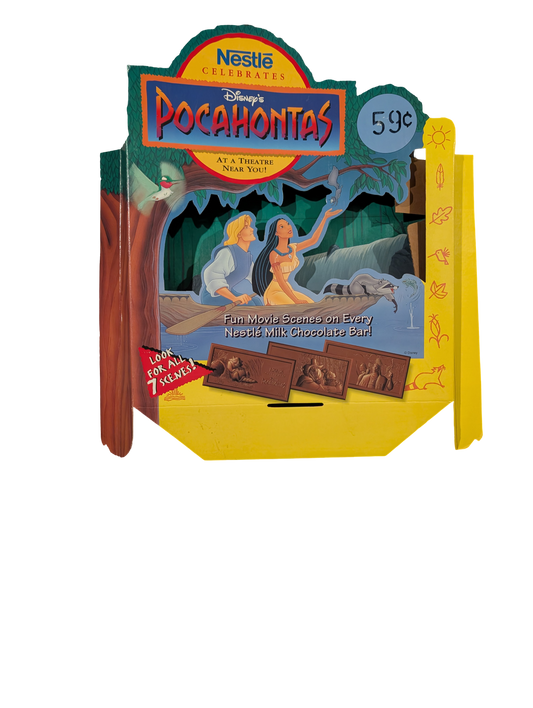 1995 Nestle Celebrates Disney’s Pocahontas Promotional Display Flat