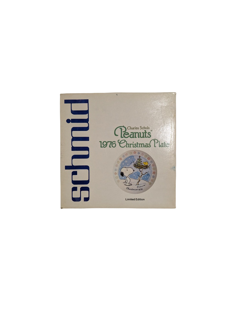 Charles Schultz PEANUTS 1976 Christmas Plate Limited Edition