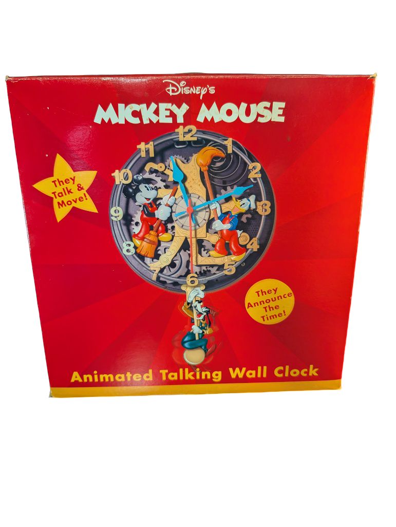 Disney Clock Cleaners Animated Talking Wall Clock by Replogle