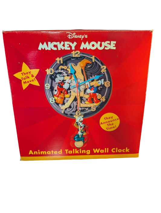 Disney Clock Cleaners Animated Talking Wall Clock by Replogle