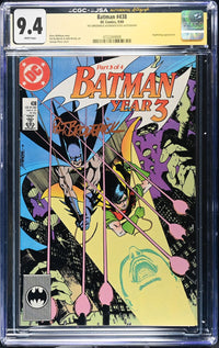 Batman Year Three Complete Set #436-439 JSA Autographed Lot